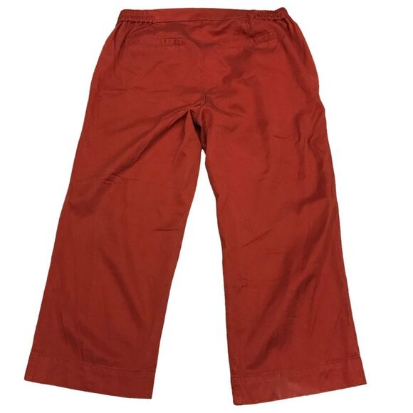 A Pea in the Pod maternity rust wide leg capris size medium NWT - Picture 3 of 6